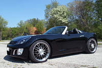 opel gt shwarze saturn sky scheinwerfer